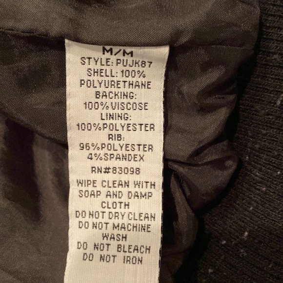 Vegan leather bomber jacket - Picture 9 of 9